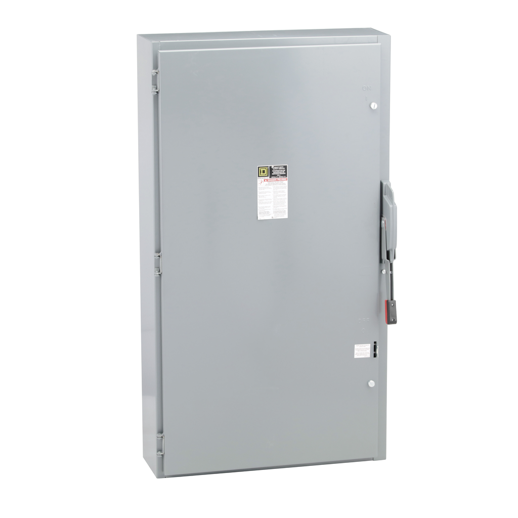 HU365 – Safety switch, heavy duty, non fusible, 400A, 3 wire, 3 pole, 350hp, 600VAC/DC, NEMA 1