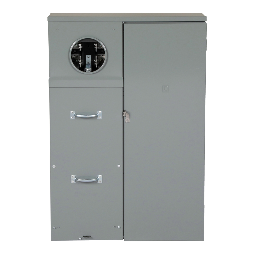 Mayer-DDS-Meter mains, QO, CSED, ringed socket, 400A, surface mount, maximum 8 spaces, 16 circuits, class 320, no bypass-3
