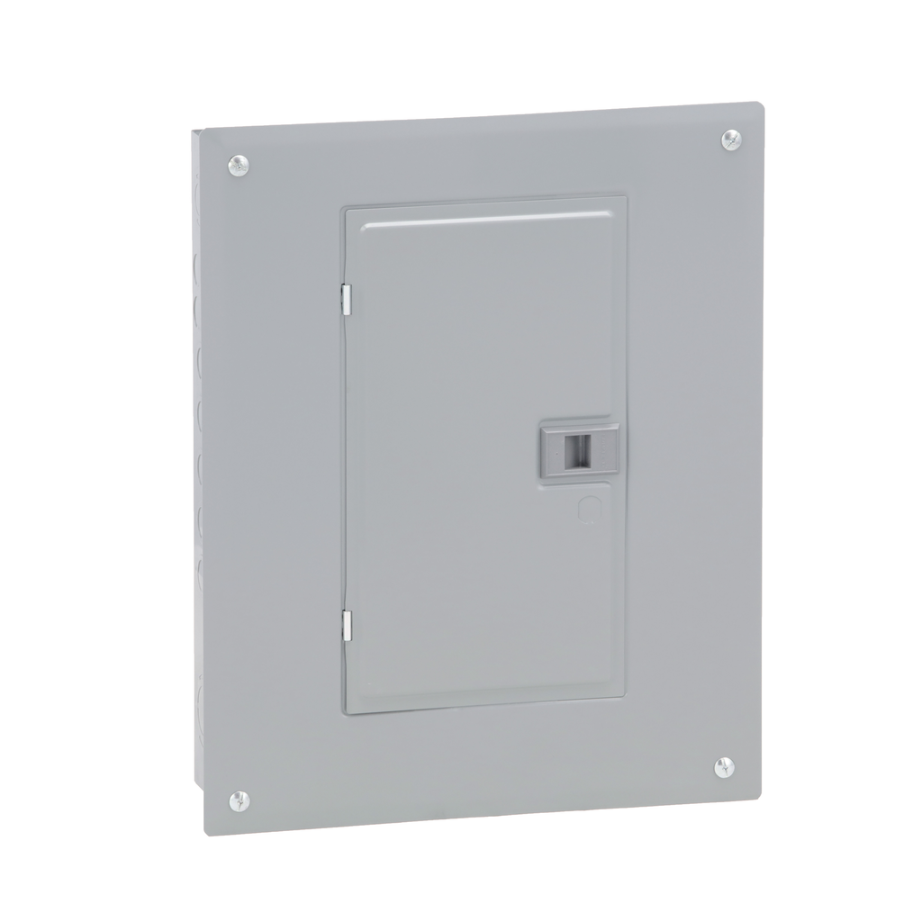 HOM1224M100PC – Load center, Homeline, 1 phase, 12 spaces, 24 circuits, 100A convertible main breaker, PoN, NEMA1, combo cover