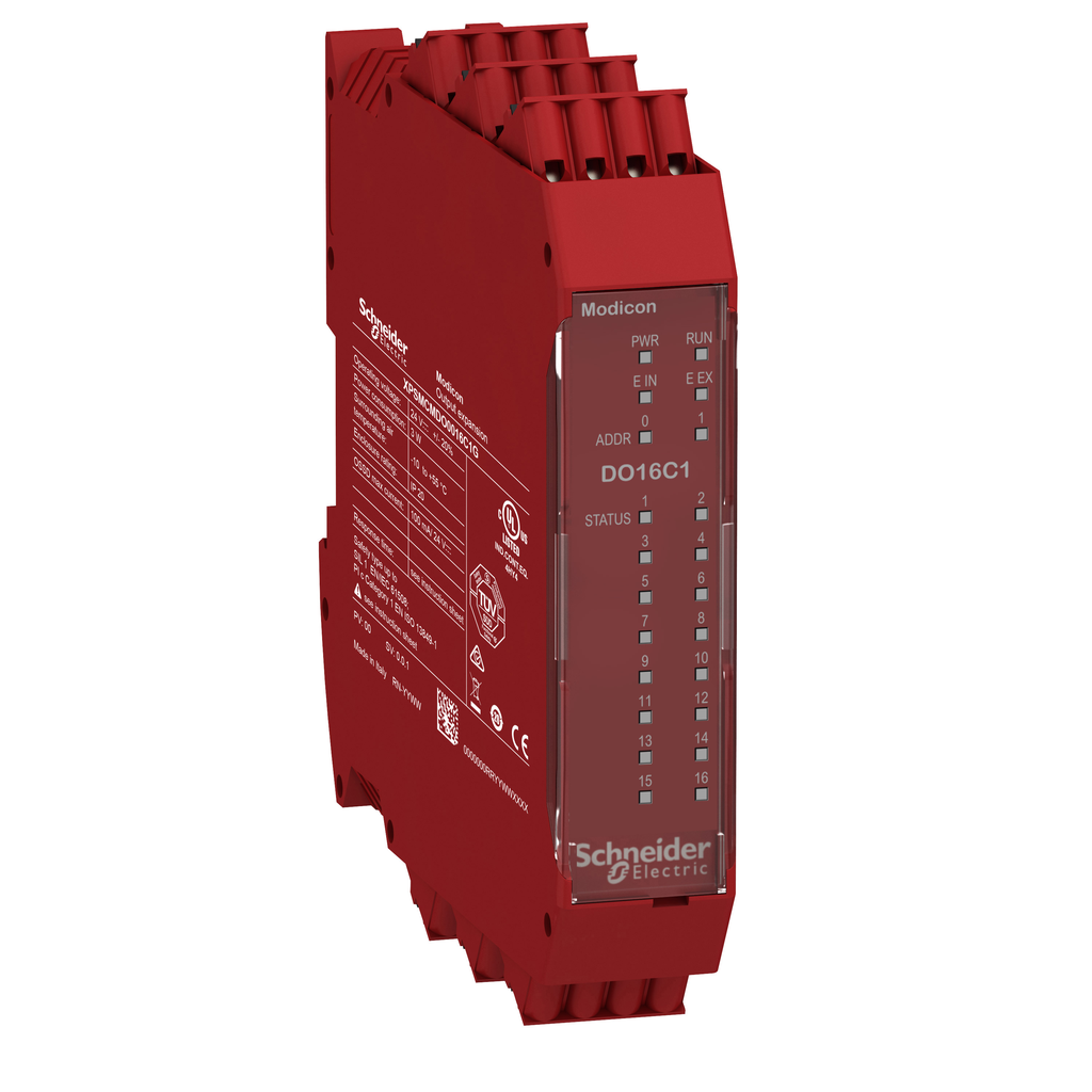 XPSMCMDO0016C1G – expansion module, Modicon MCM, 16 DO, SIL1, spring