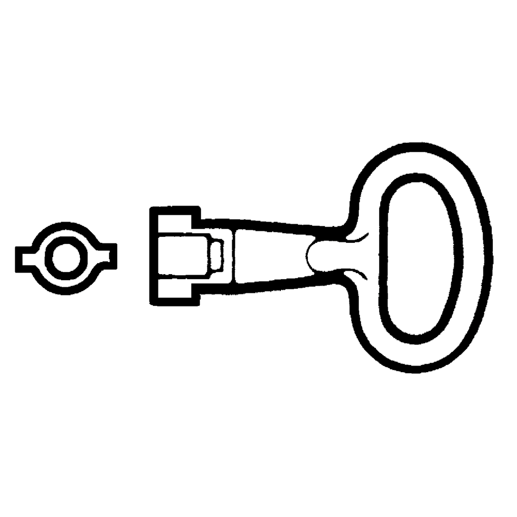 NSYLDB5 – Metal key for 5mm double bar insert
