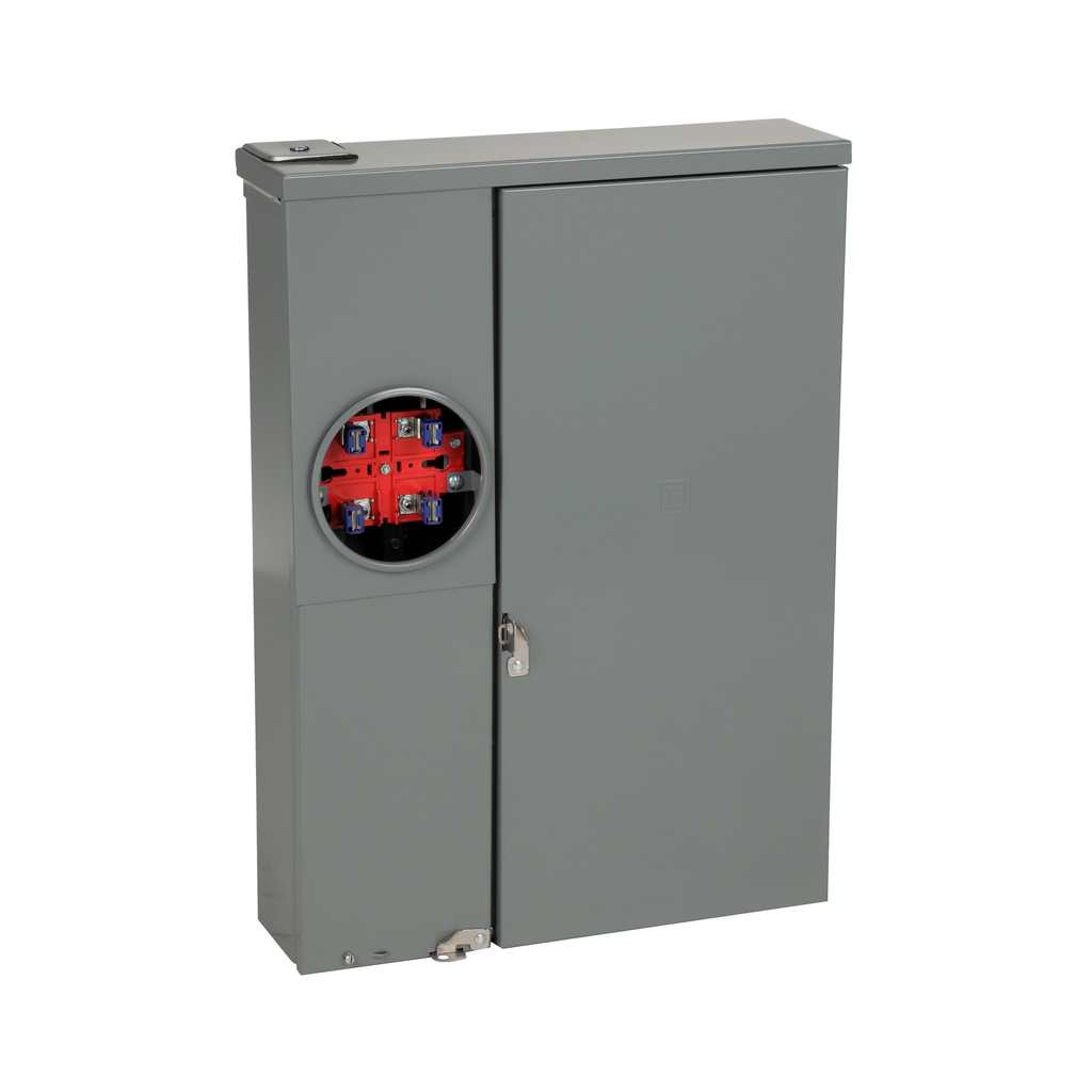 SC2040M200PS – All in one, Homeline, CSED, ringed socket, 200A, surface mount, 20 spaces, 40 circuits, 22kA SCCR, no bypass, solar ready