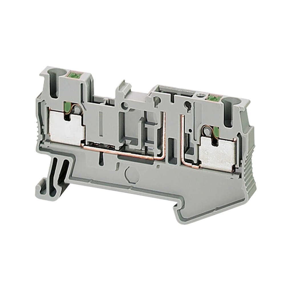 NSYTRP22TB – Terminal block Linergy TR, push-in type, basic disconnect terminal, 2 points, 2.5mm², grey, set of 50