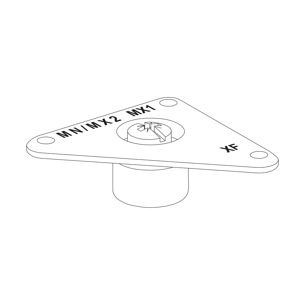 LV847093SP – Voltage releases securing fixture, MasterPact MTZ, for voltage releases MX/XF/MN, spare part