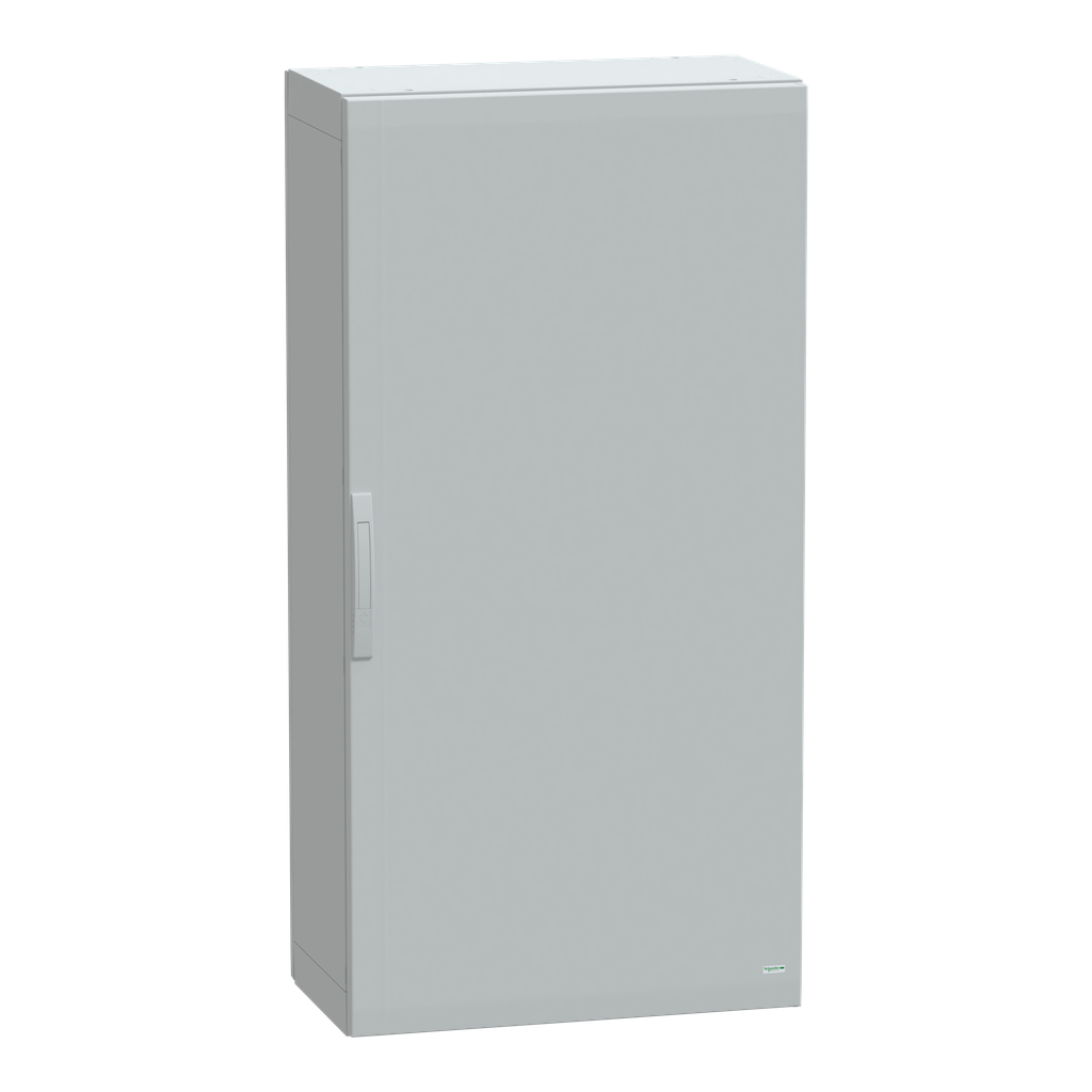 NSYPLA1574G – Floor standing polyester enclosure, Thalassa PLA, plain door, completely sealed, 1500x750x420mm, IP65, IK10