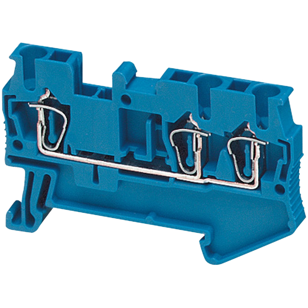 Mayer-DDS-Terminal block, Linergy TR, spring type, feed through, 3 points, 2.5mm², blue, set of 50-1