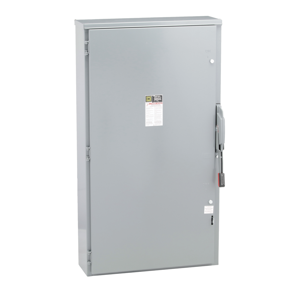 HU366R – Safety switch, heavy duty, non fusible, 600A, 3 wire, 3 pole, 500hp, 600VAC/DC, NEMA 3R