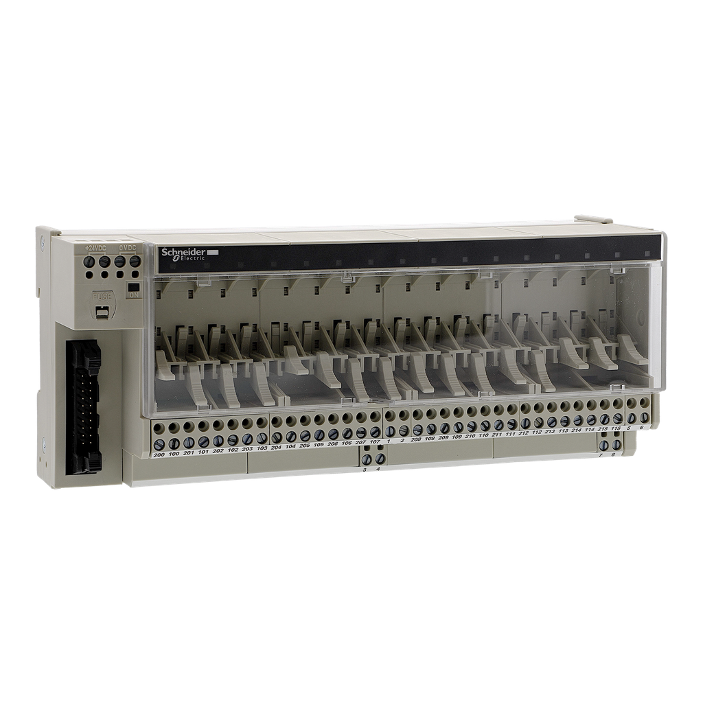 ABE7P16T210 – sub-base for plug-in relay ABE7 – 16 channels – relay 10 mm