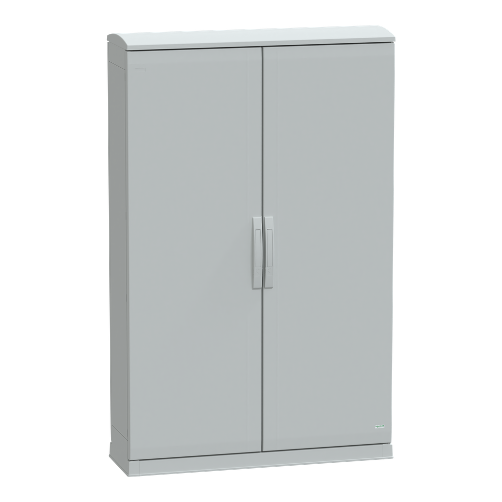 NSYPLAZT15103G – Floor standing polyester enclosure, Thalassa PLA, open bottom, ventilated canopy, 1500x1000x320mm, IP44, IK10