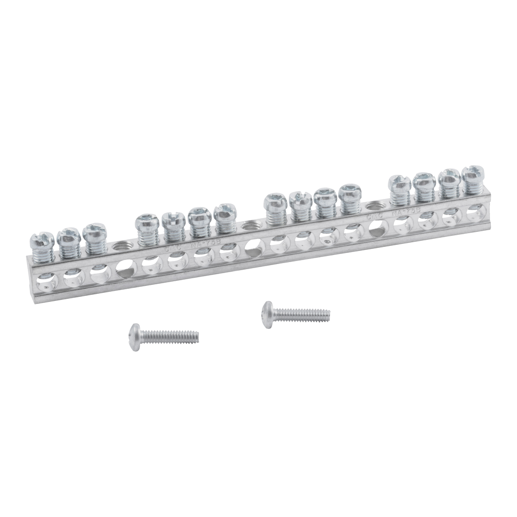 PK15GTACP – Load center accessory, QO/Homeline, ground bar kit, 15 terminals, consumer pack