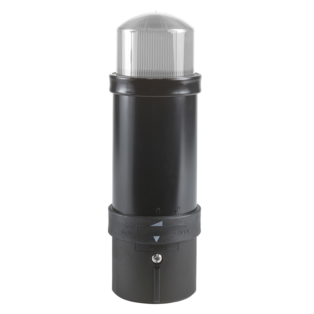 XVBL6B7 – Complete beacon, Harmony XVB Universal, clear strobe, 70mm, 5 joules, 24V AC/DC