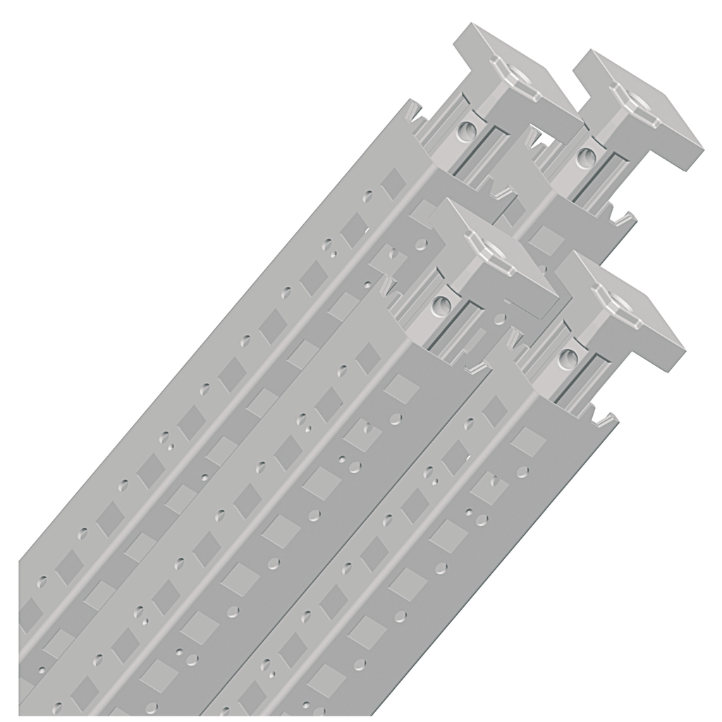 NSYSFV20 – Set of 4 vertical uprights for Spacial SF enclosure. Height: 2000 mm. RAL 7035.