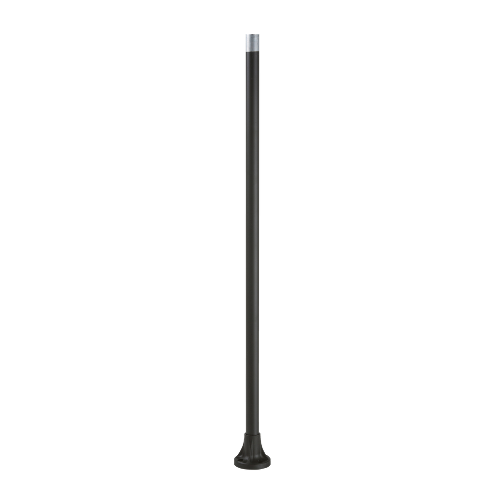 XVBZ04 – Fixing base, Harmony XVB, for modular tower lights, plastic, 70mm, 780mm black aluminium support tube   black fixing plate
