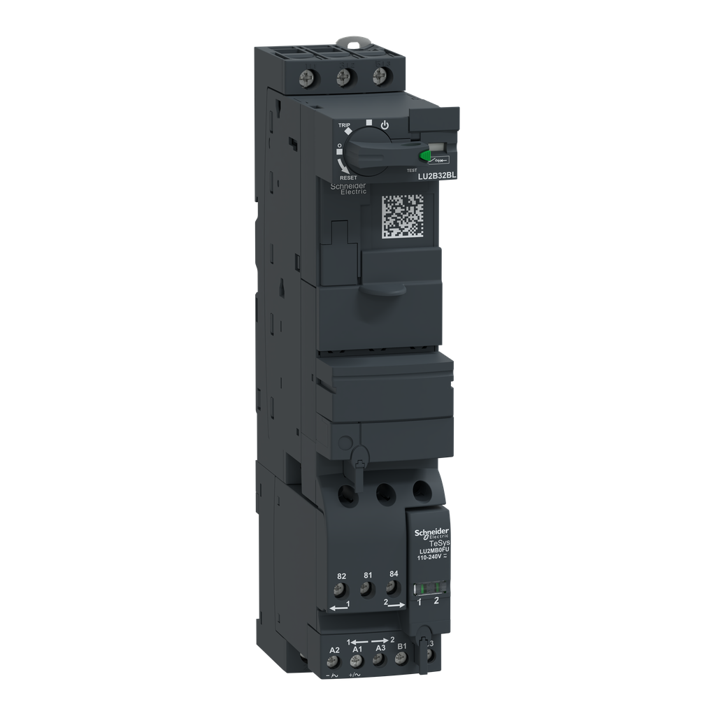 LU2B32BL – Reversing power base, TeSys Ultra, 3P, 32A/690V, coil 24VDC