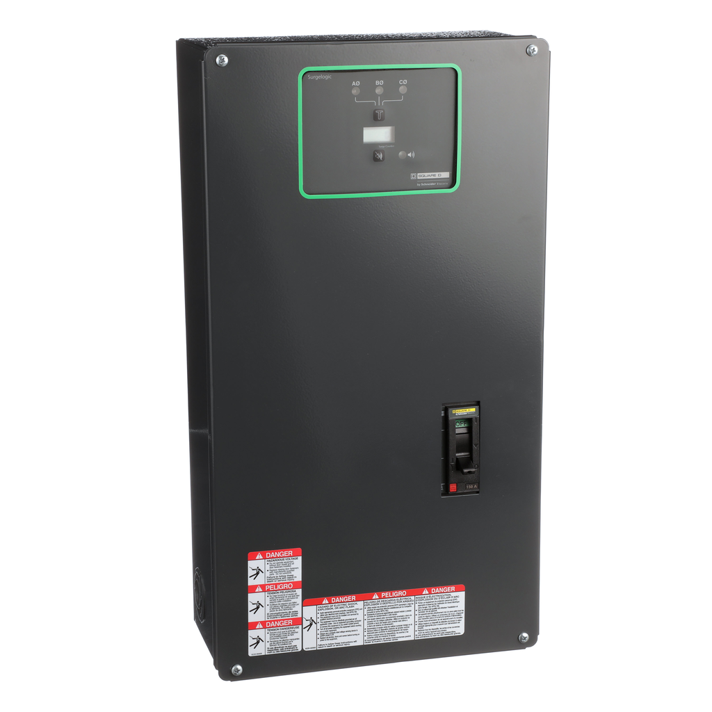 SSP04EMA12D – Surge protection device, Surgelogic, 120kA, 480Y/277 VAC, 3 phase, 4 wire, NEMA 1, disconnect switch