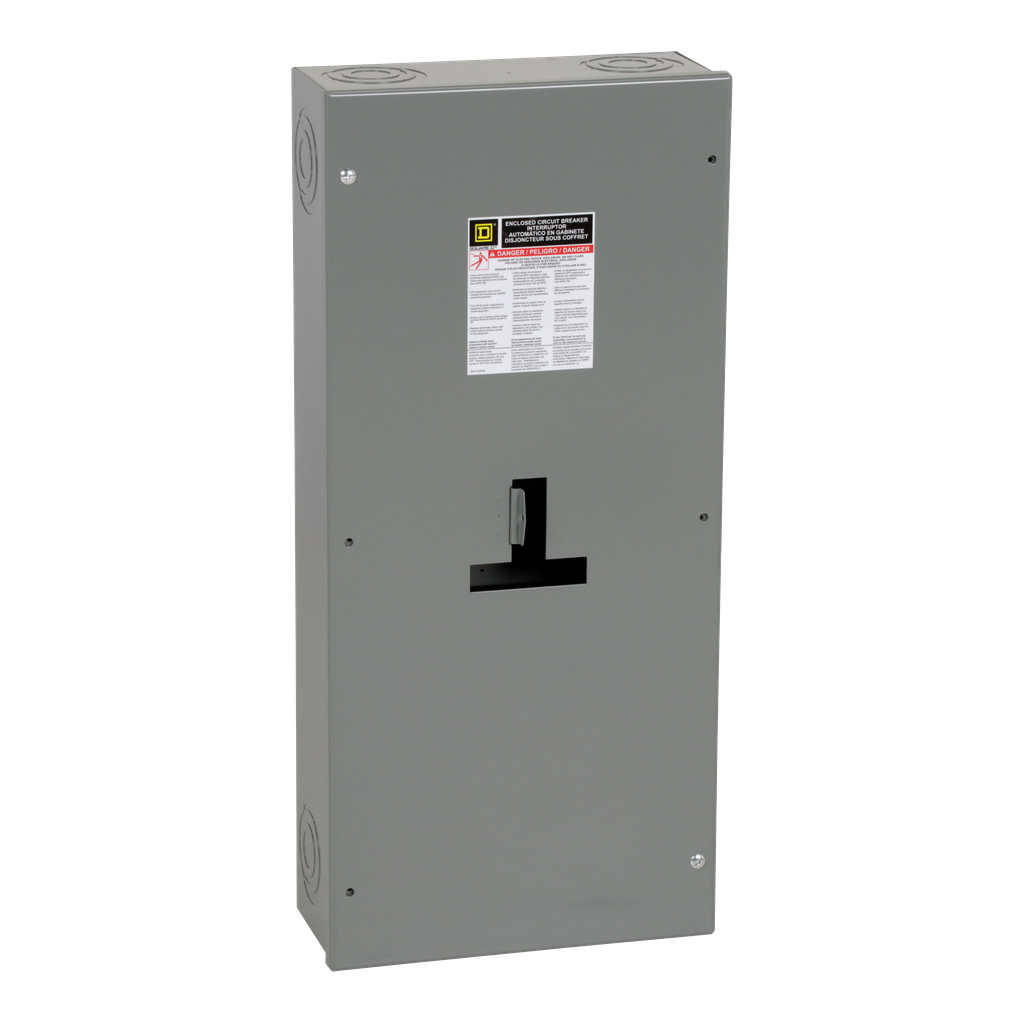 J250S – Circuit breaker enclosure, PowerPacT H/J, 15A to 250A, NEMA 1, surface mount, 14.36in W x 31.36in H x 6in D
