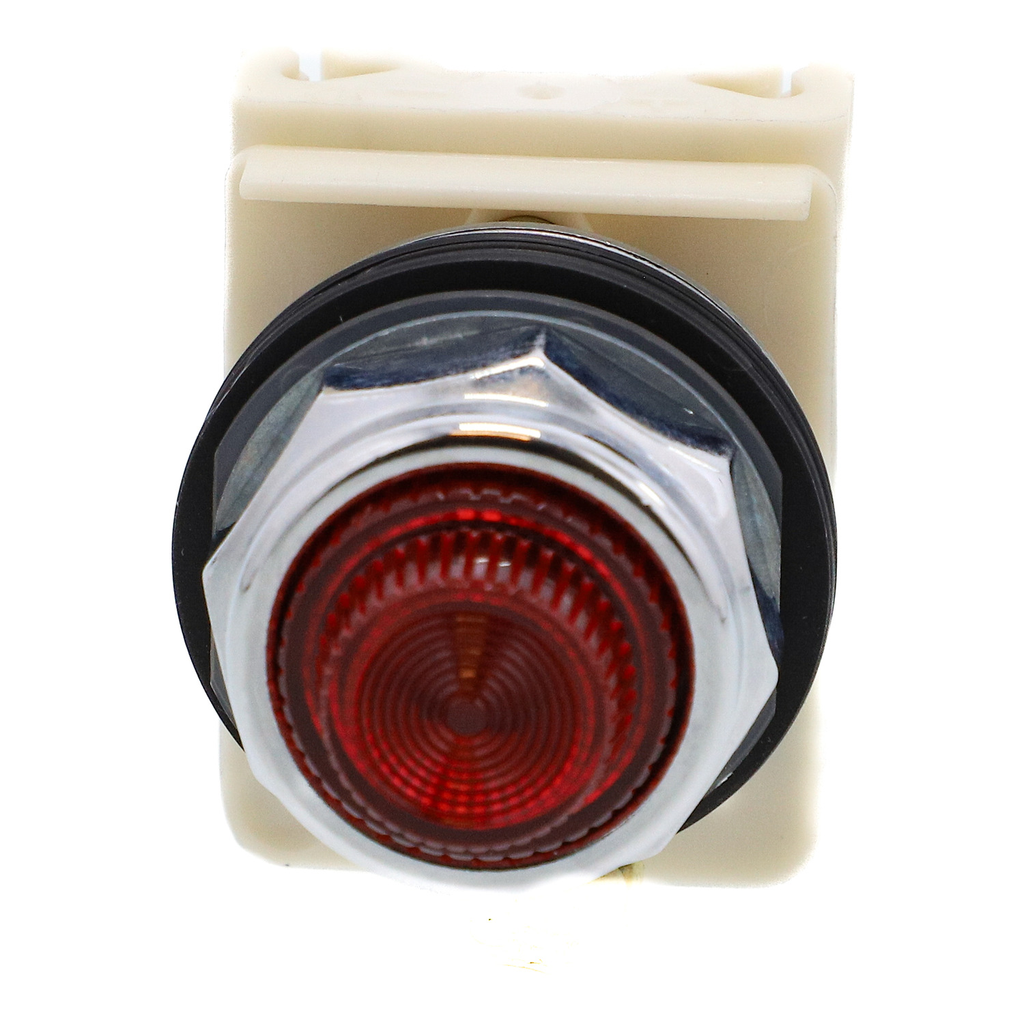 Mayer-DDS-Pilot light, Harmony 9001K, metal, polycarbonate, fresnel, red, 30mm, 277V-2