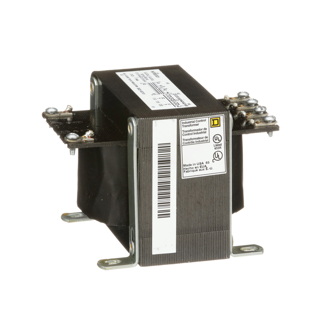 9070EO3D1 – Transformer, EO, industrial control, 150VA, 1 phase, 240x480V primary, 120V secondary, 80C rise