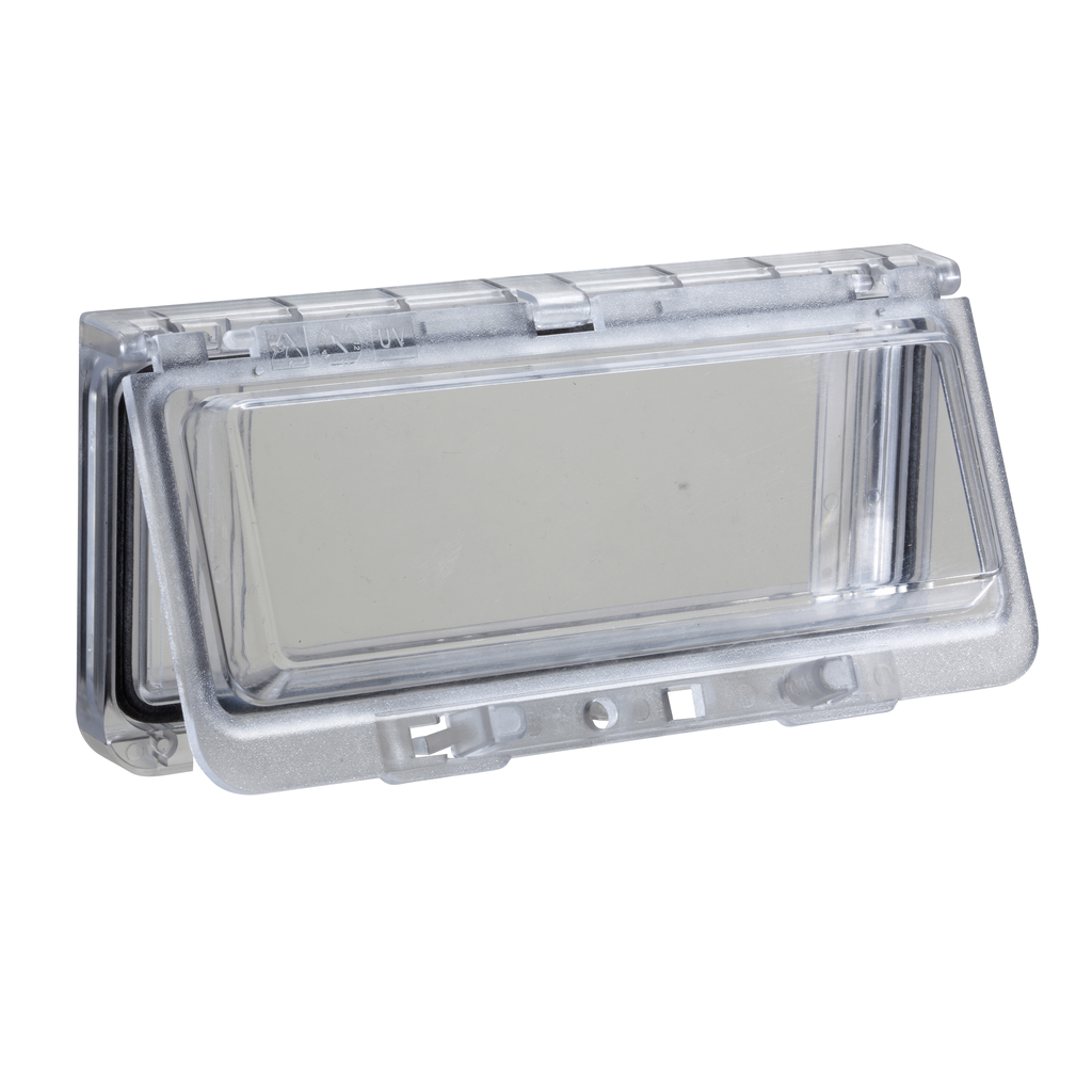 NSYVA278MA – Plastic window with hinged transparent cover, L78xW165xD25mm.