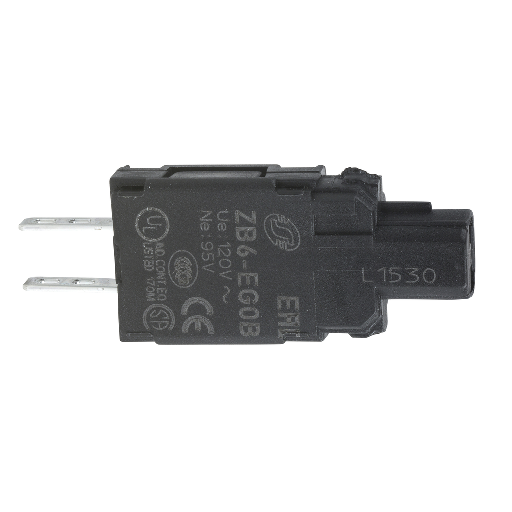 ZB6EM0B – Complete body for pilot lights, Harmony XB6, light block with body/fixing collar neon bulb 230 V