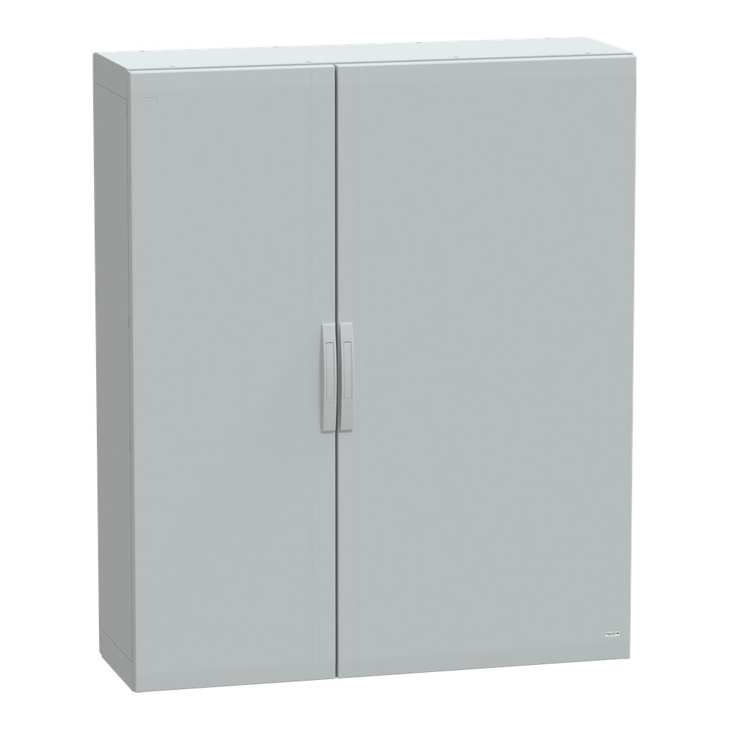 NSYPLA15124G – Floor standing polyester enclosure, Thalassa PLA, plain door, completely sealed, 1500x1250x420mm, IP65, IK10