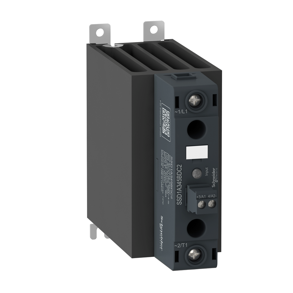 Mayer-DDS-single phase panel, Harmony Solid State Relays, 60A, DIN rail mount, random switching, input 4...32 V DC,  output 48...600 V AC-1
