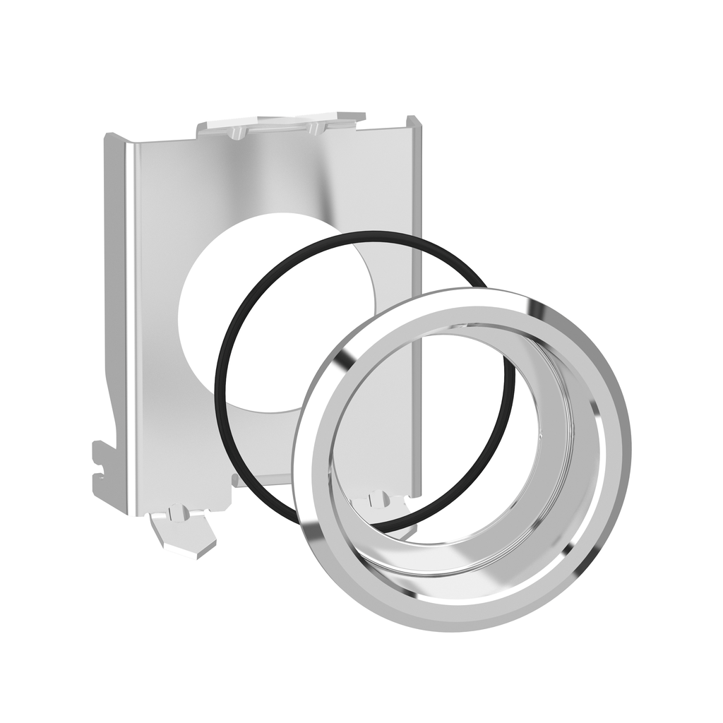 ZB4BZ022 – Flush mounting kit, Harmony XB4, metal, black, for selector switch and illuminated push button 22mm