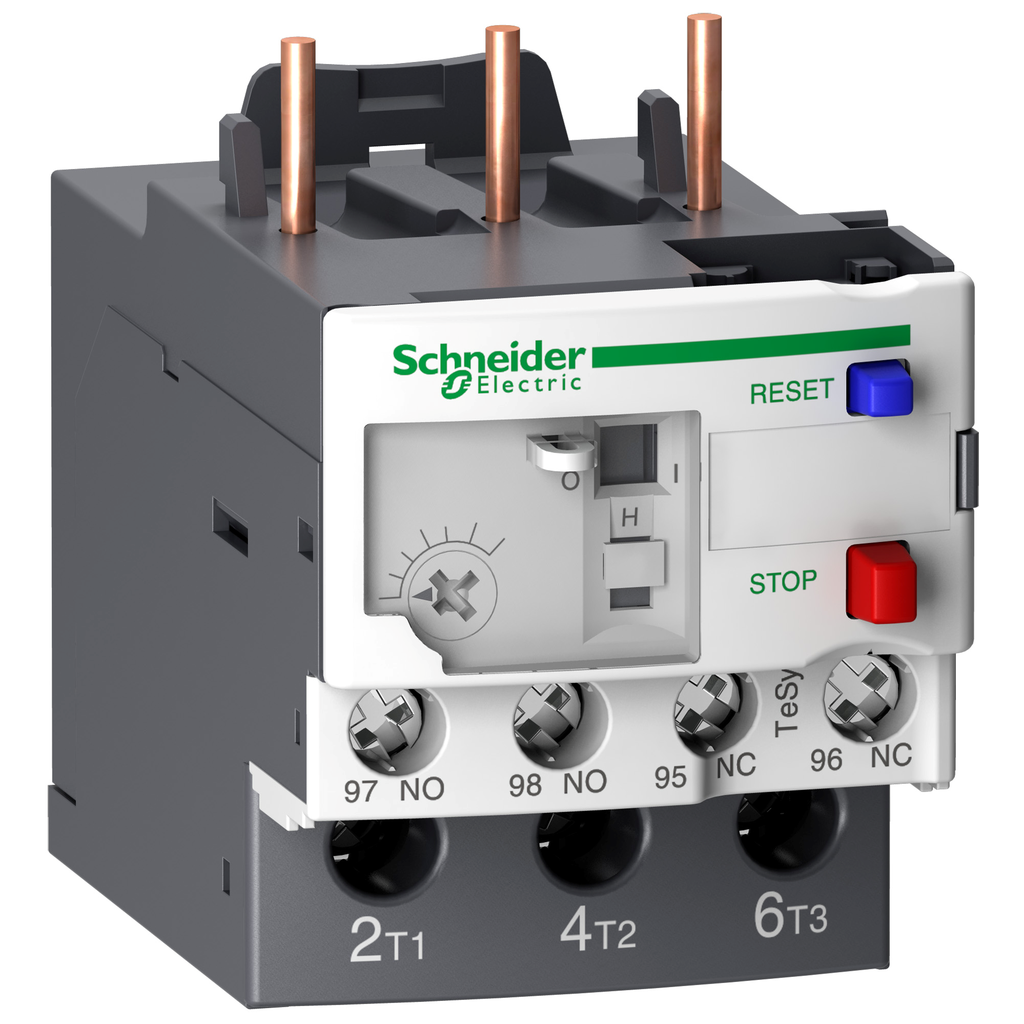 LR3D08L – Thermal overload relay, TeSys Deca, 690VAC, 2.5 to 4A, 1NO 1NC, class 20, for unbalanced loads
