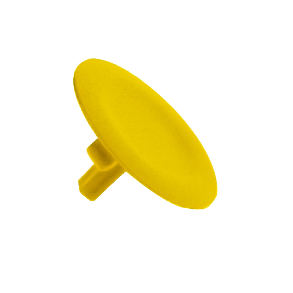 Mayer-DDS-yellow cap unmarked for circular flush pushbutton 22mm-1