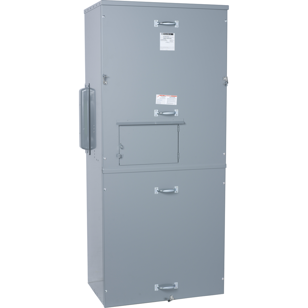 EZM12000CBU – Main circuit breaker unit, EZ Meter-Pak, 2000A, 120/240VAC, 1ph/3W, 1200A bus, 100kA, UG, Type 3R, EUSERC