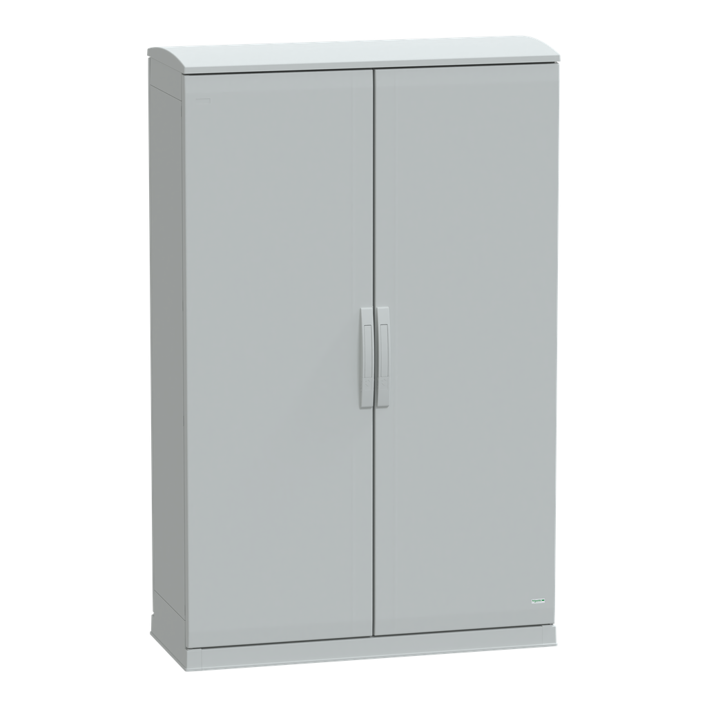 NSYPLAZT15104G – Floor standing polyester enclosure, Thalassa PLA, open bottom, ventilated canopy, 1500x1000x420mm, IP44, IK10