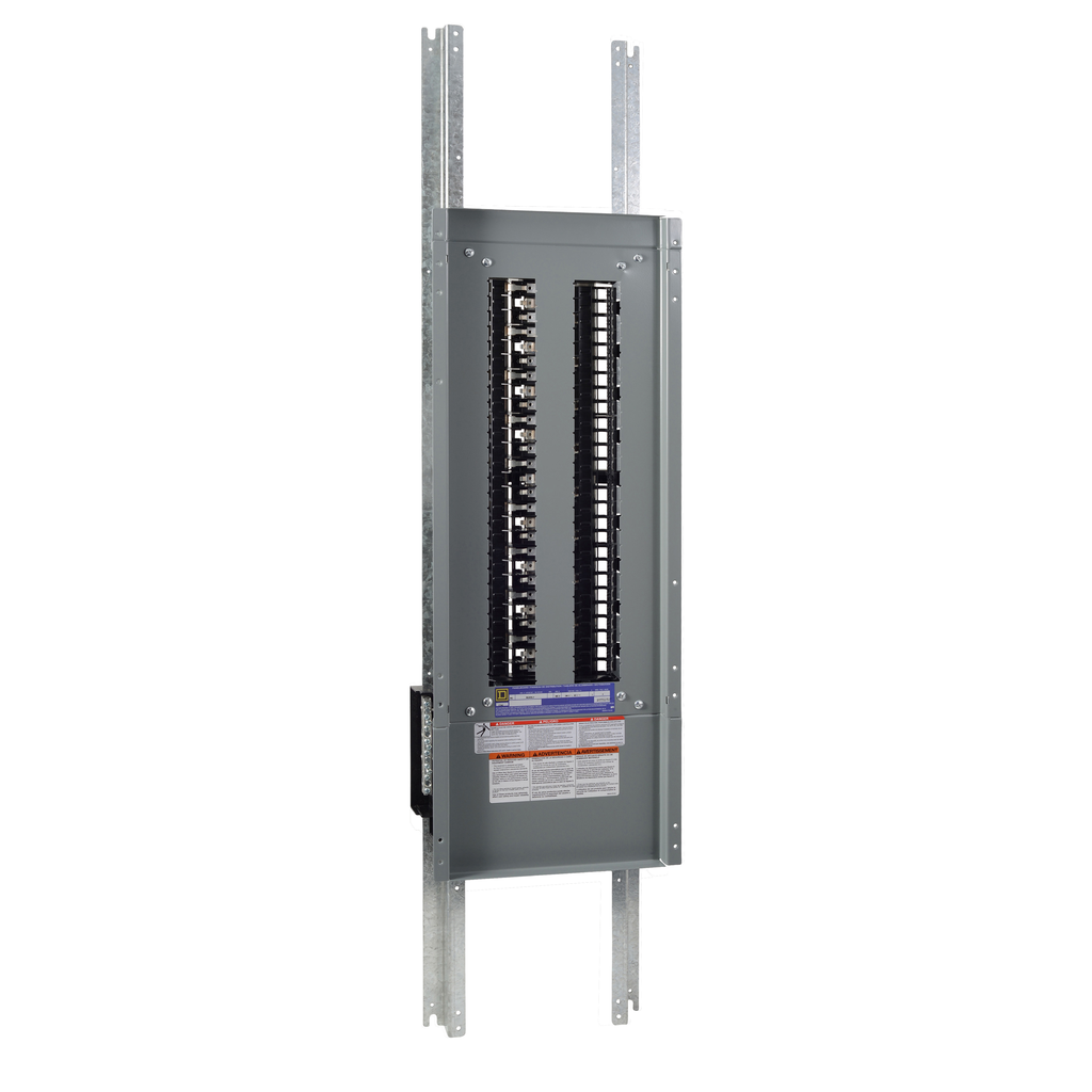 NQ454L4 – Panelboard interior, NQ, main lugs, 400A, Al bus, 54 pole spaces, 3 phase, 4 wire, 240VAC, 48VDC