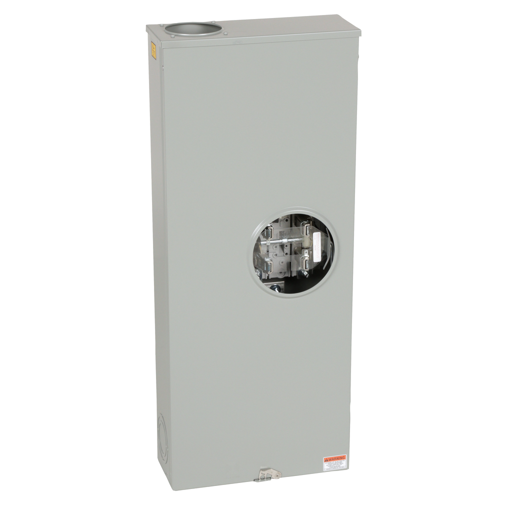 UTH4330T – Individual meter socket, ringless socket, lever bypass, 4 jaws no release, OH, UG, 320 A, up to 600 VAC single phase 3W