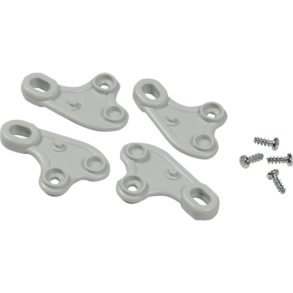 NSYAEFTB – Fixing lugs in thermoplastic PC and screws. for boxes = H150xL150 mm.