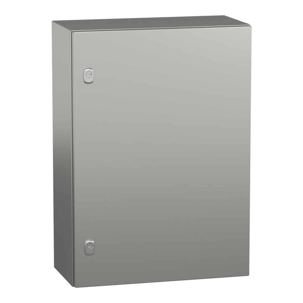 NSYS3X7525H – Wall mounted enclosure, PanelSeT S3X, stainless steel 316L, plain door, 700x500x250mm, IP66