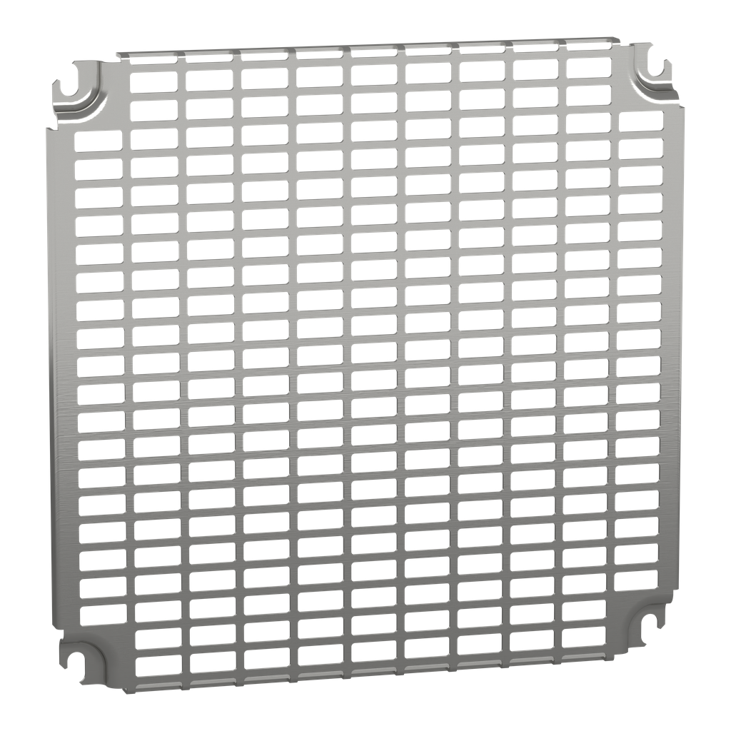 NSYMR44 – Monobloc perforated plates H400xW400mm with universal perforations 11x26mm