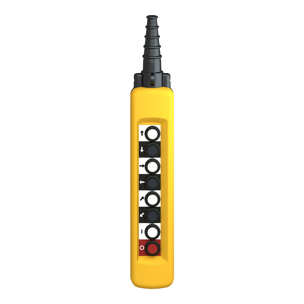 Mayer-DDS-Pendant control station, Harmony XAC, plastic, yellow, 8 push buttons with NO+NC-2