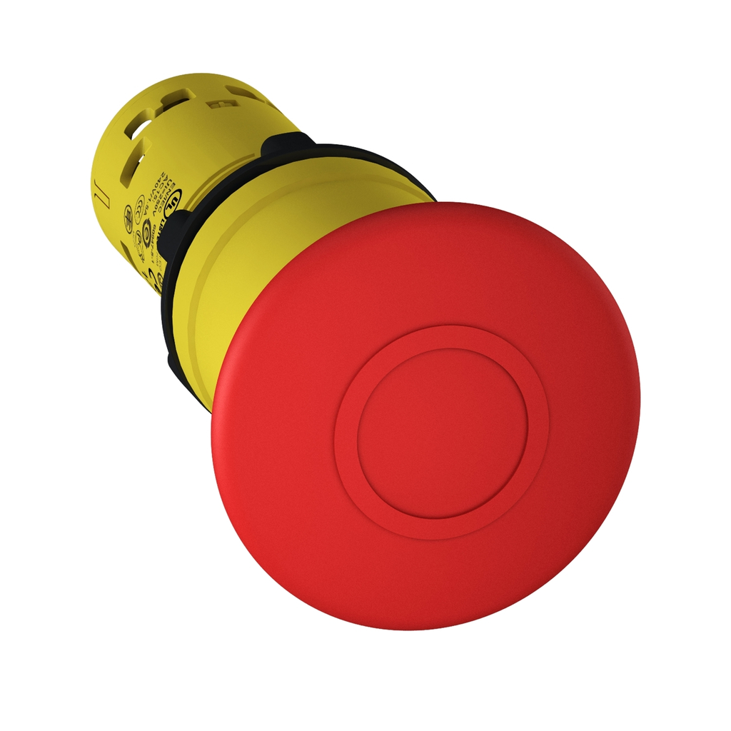 Mayer-DDS-Emergency stop push button, Harmony XB7, 22mm, red mushroom 40mm, pull to release, 2NC-1