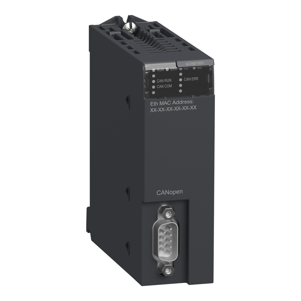 BMECXM0100H – communication module, Modicon X80, CANopen, master, hardened
