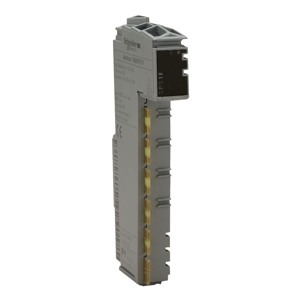 TM5SPS1F – Power distribution module with internal fuse, Modicon TM5, for I/O 24 V DC, 6.3 A