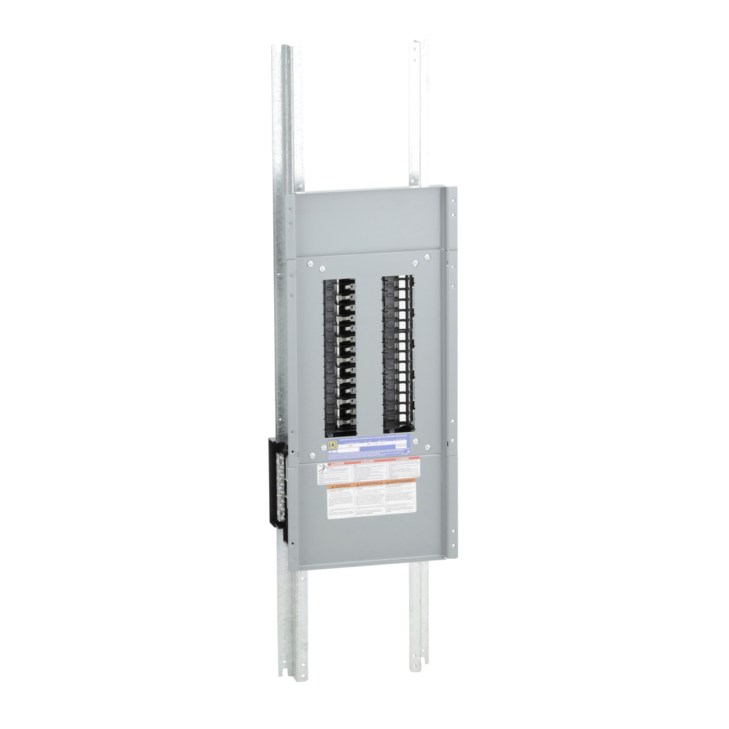 NQ30L4 – Panelboard interior, NQ, main lugs, 400A, Al bus, 30 pole spaces, 1 phase, 3 wire, 240VAC, 48VDC