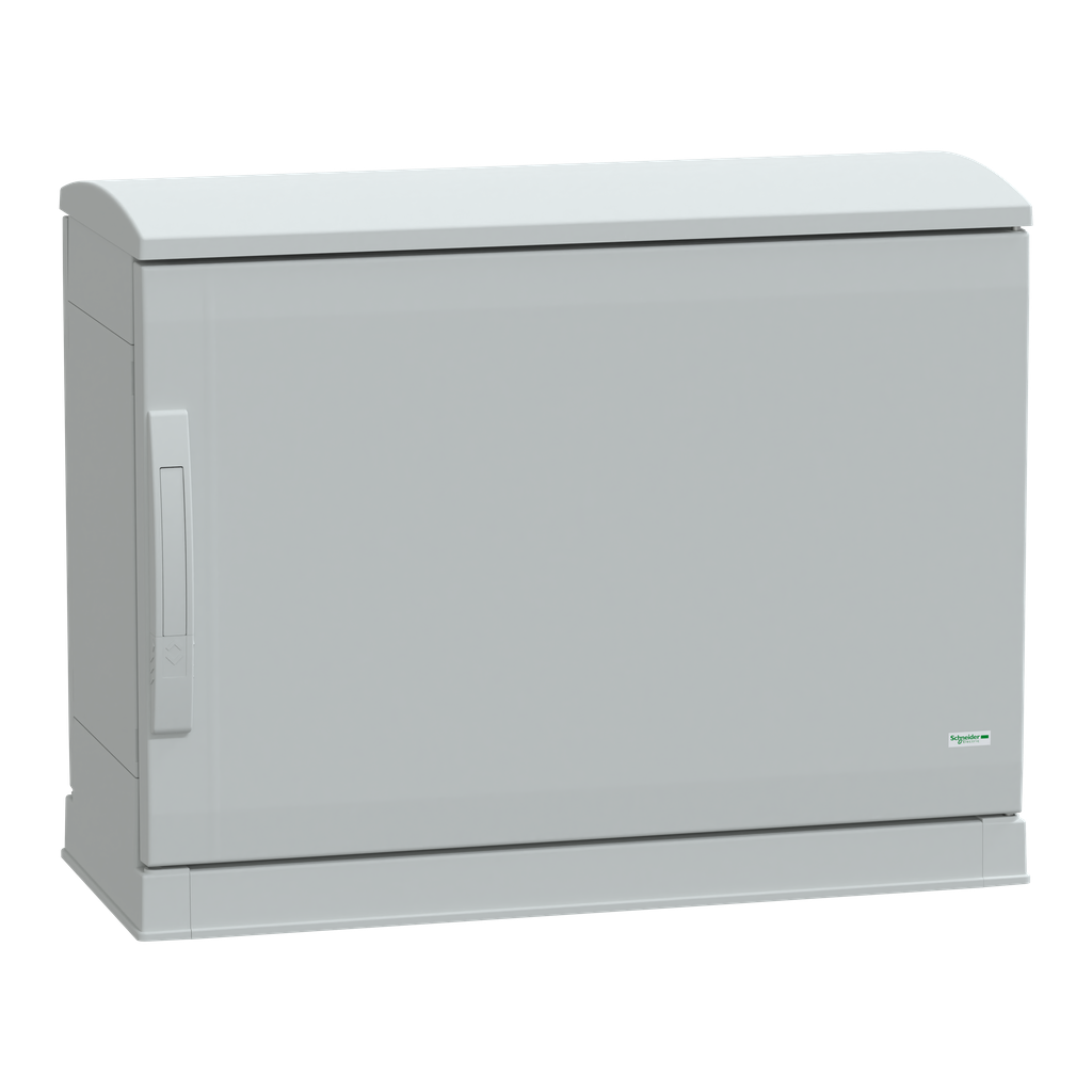 NSYPLAZT573G – Floor standing polyester enclosure, Thalassa PLA, open bottom, ventilated canopy, 500x750x320mm, IP44, IK10