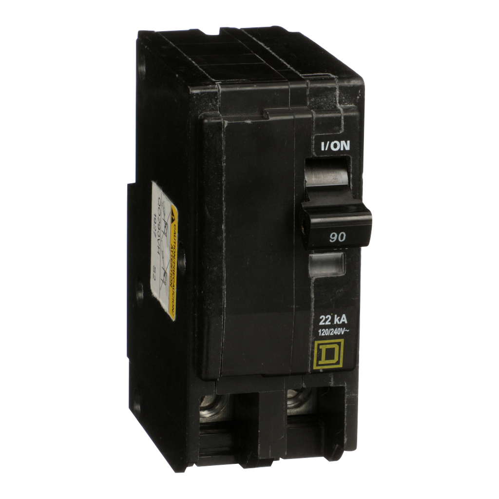 QO290VH – Mini circuit breaker, QO, 90A, 2 pole, 120/240VAC, 22kA, plug in