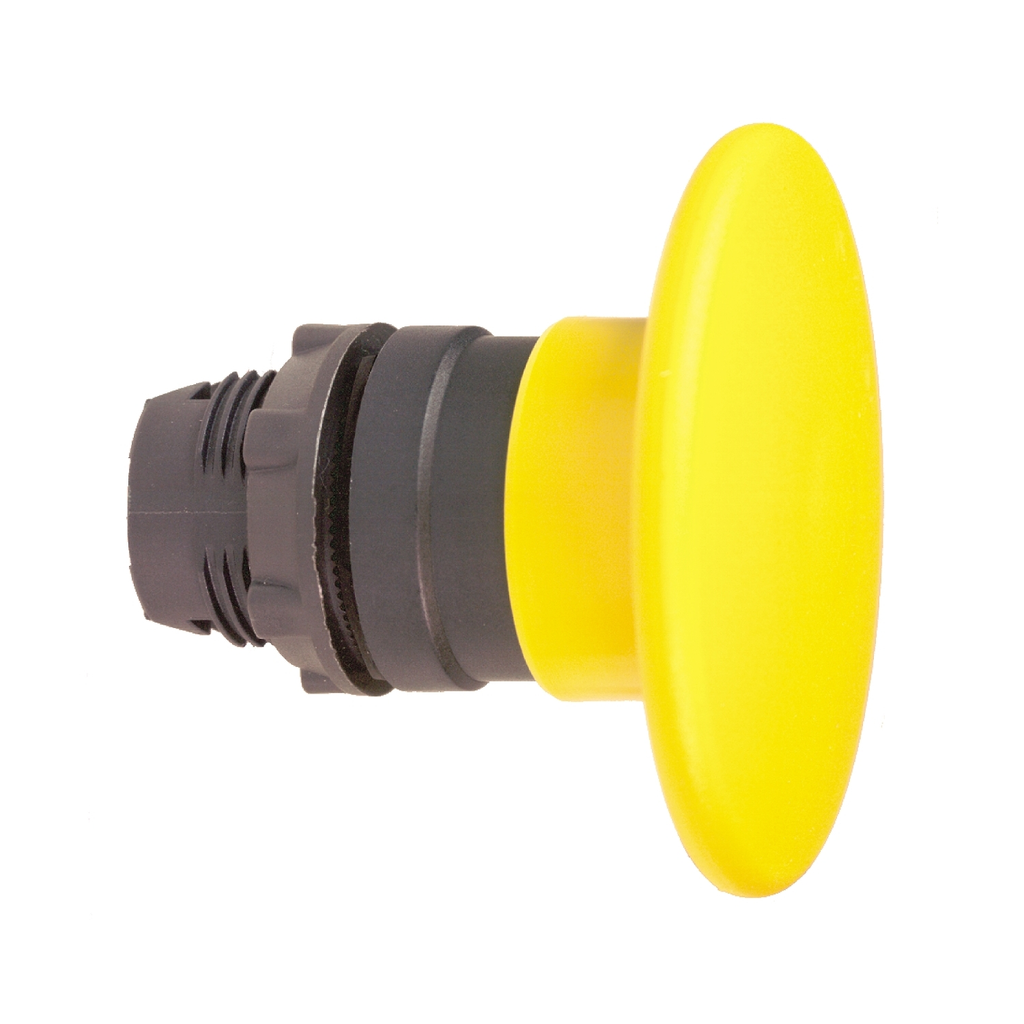 Mayer-DDS-Head for non illuminated push button, Harmony XB5, yellow 60mm mushroom pushbutton 22mm spring return-1