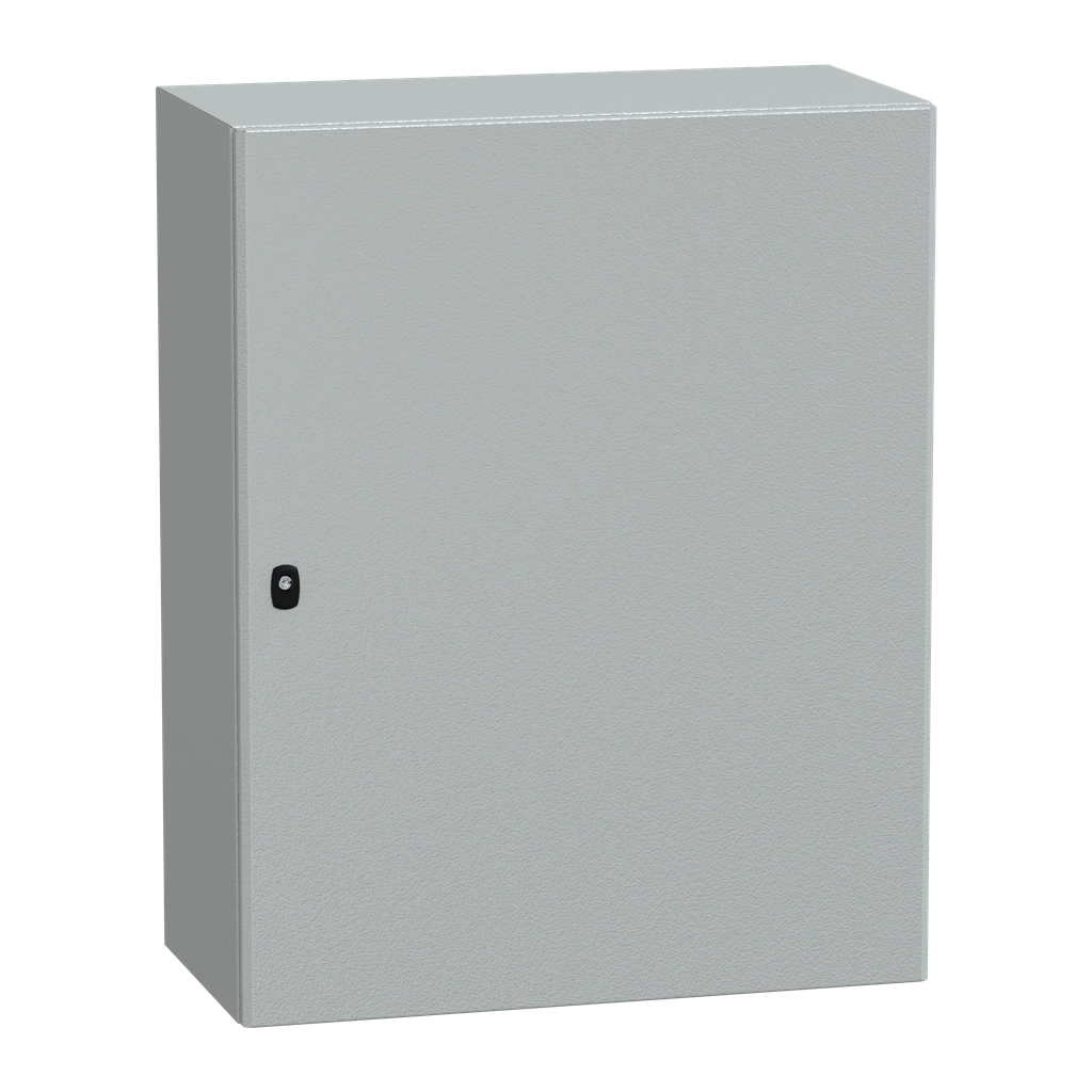 NSYS3D10840P – Wall mounted steel enclosure, PanelSeT S3D, plain door, with mounting plate, 1000x800x400mm, IP66, IK10