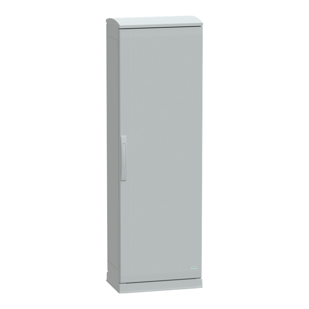 NSYPLAZT1553G – Floor standing polyester enclosure, Thalassa PLA, open bottom, ventilated canopy, 1500x500x320mm, IP44, IK10