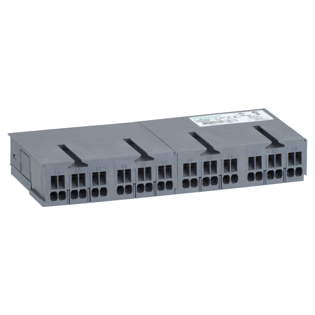 LAD324 – Power splitter box,TeSys Deca Fram 2,63A,for 4 starters composed by GV2ME**3/LS1D323 and LC1D**3 (spring terminal)