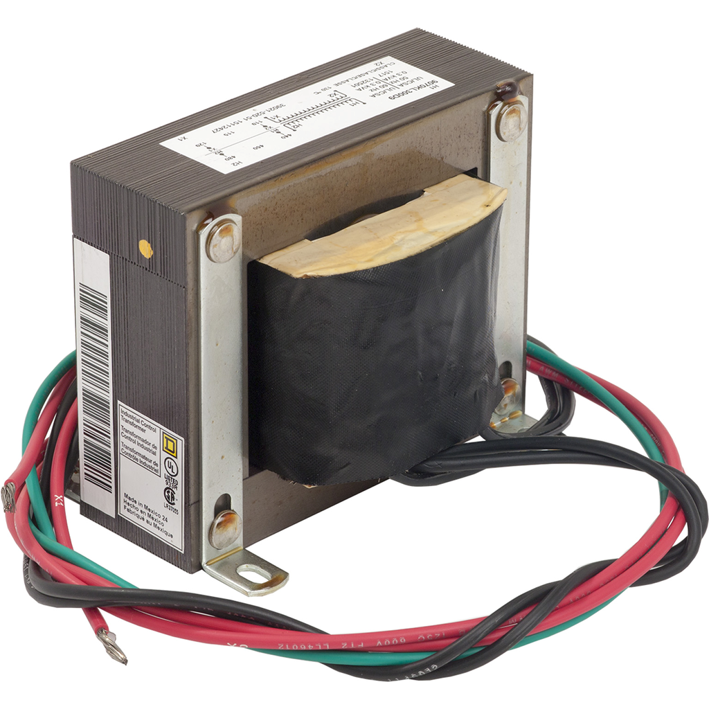 9070KL300D9 – Transformer, Type KL, industrial control, 300VA, 1 phase, 480V primary, 120V secondary, 80C rise