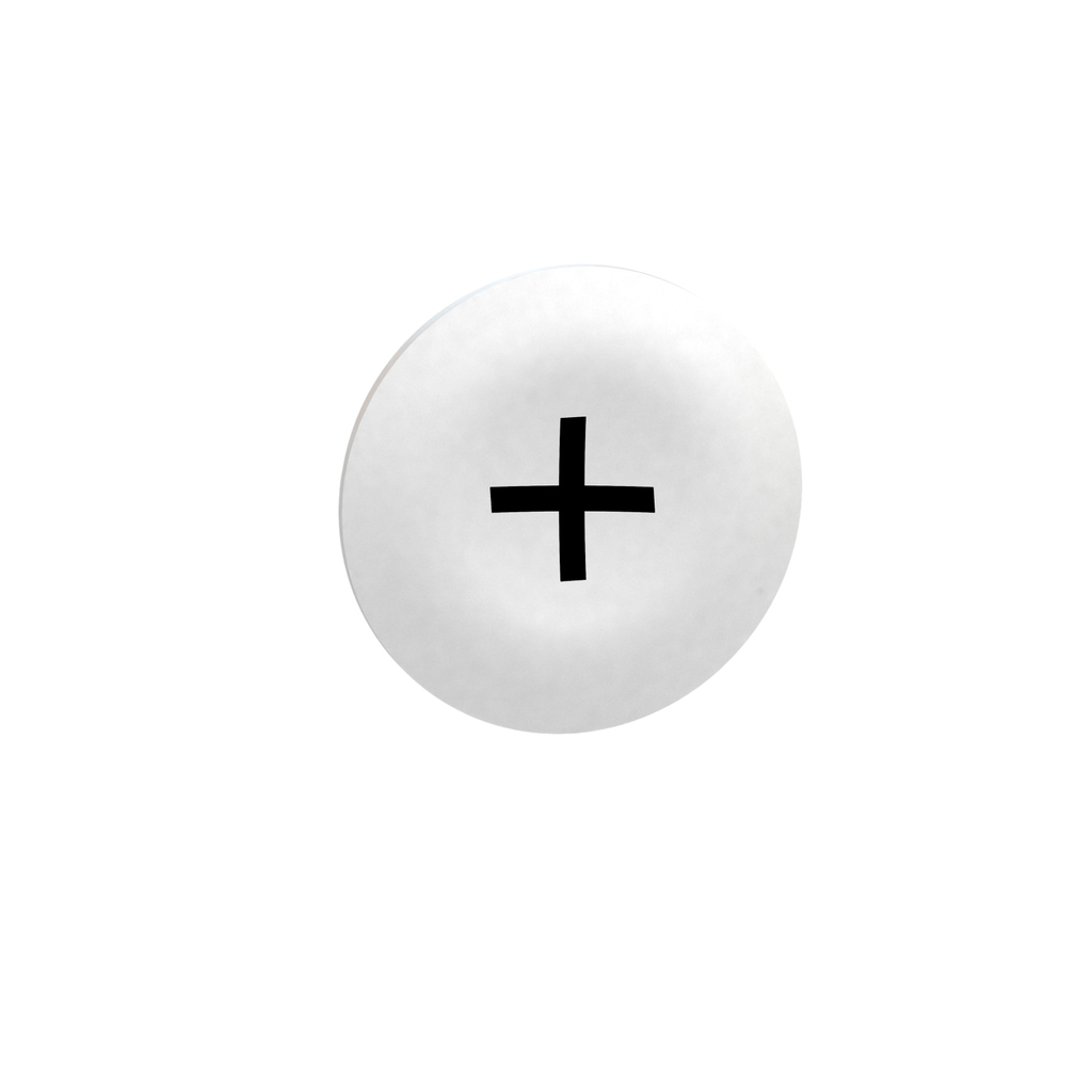 Mayer-DDS-white cap marked + for rectangular multiple-headed pushbutton 22mm-1