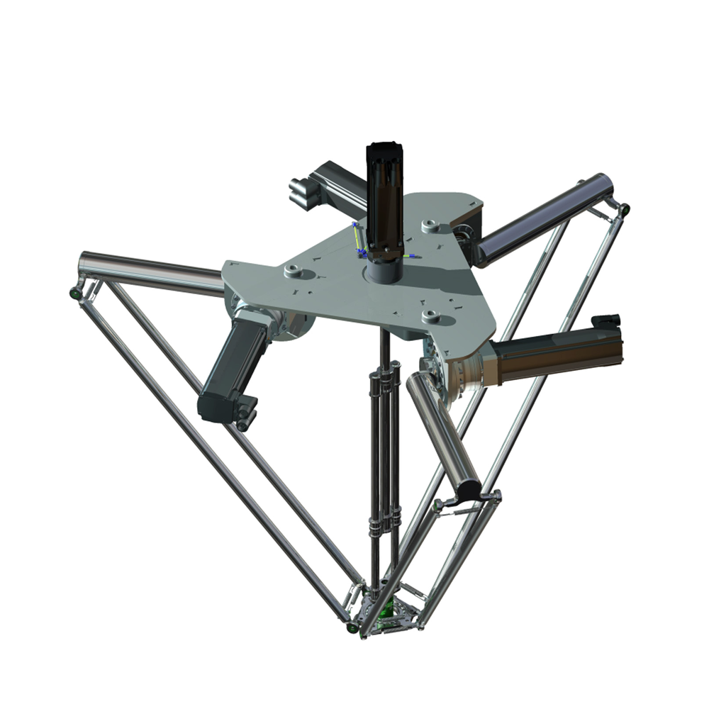 VRKP4S0FNC00000 – Delta 3 robot, P4, 3-5 axis, 15 kg permissible load, 0-1200 mm working envelop
